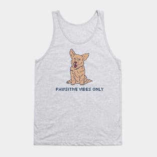 Pawsitive Vibes Only - Pixel Art Tank Top